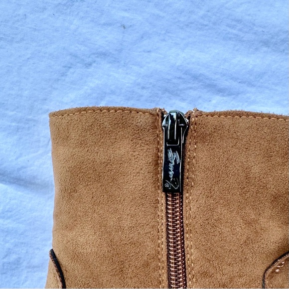 Seven7 Tan Zip Bestie Boots - Picture 4 of 8